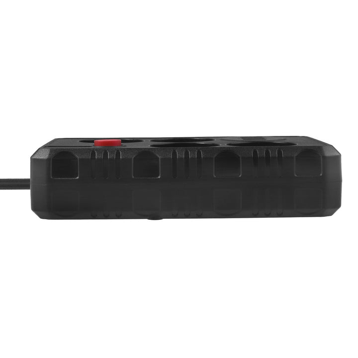 Многофункционален удължител Maclean, 4 контакта + 3xUSB удължител, 110-240V AC 50/60Hz, 2.1A макс. 2500W, 1.5m, черен, MCE392 B
