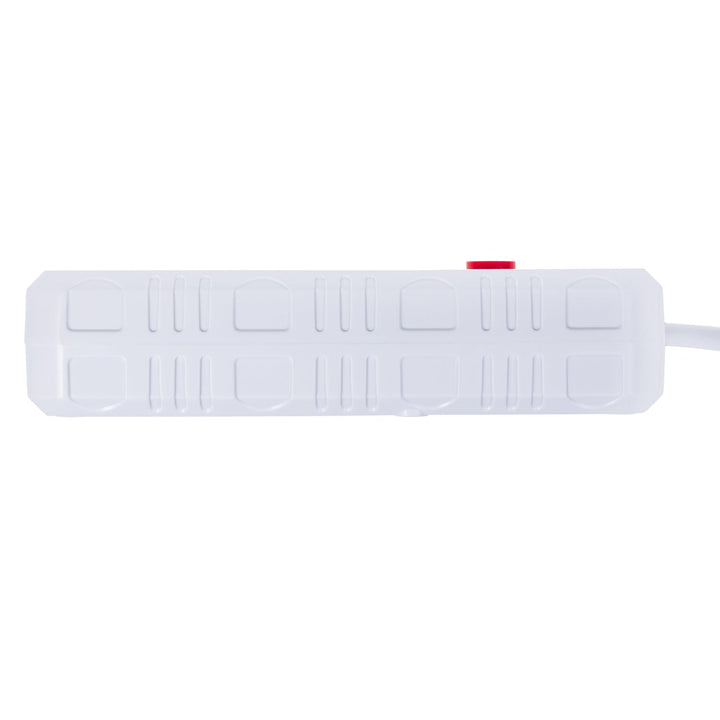 Многофункционален удължител Maclean, 4 гнезда + 3xUSB удължител, 110-240V AC 50/60Hz, 2.1A макс. 2500W, 3m, бял, MCE393 W