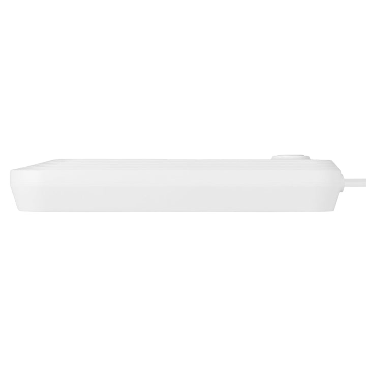 Многофункционален удължител Maclean, удължител с 3 контакта + 3xUSB, 110-240V AC 50/60Hz, 2.1A max 2500W, 1.5m, бял, MCE394 W