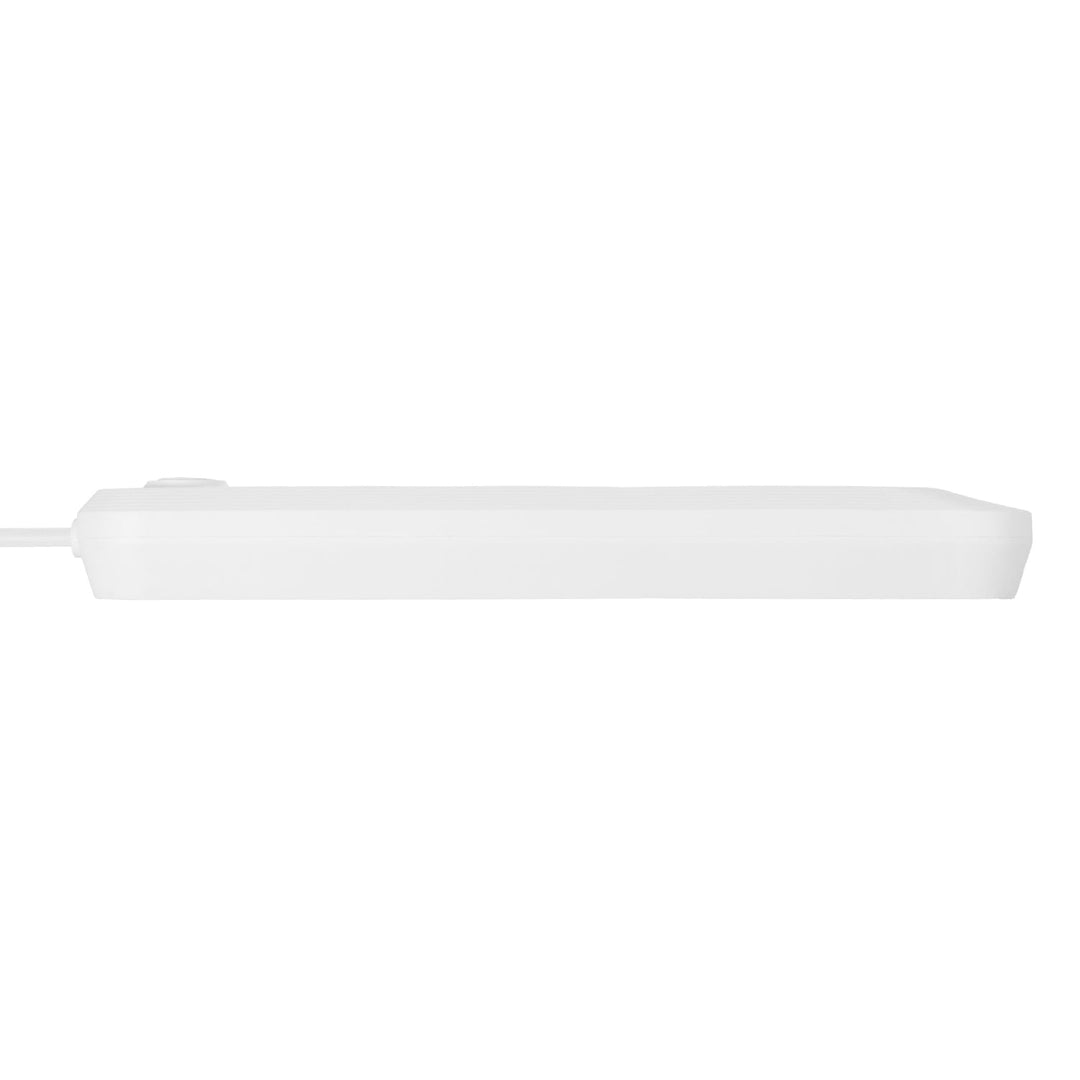Многофункционален удължител Maclean, 5 контакта + 3xUSB удължител, 110-240V AC 50/60Hz, 2.1A макс. 2500W, 1.5m, бял, MCE395 W