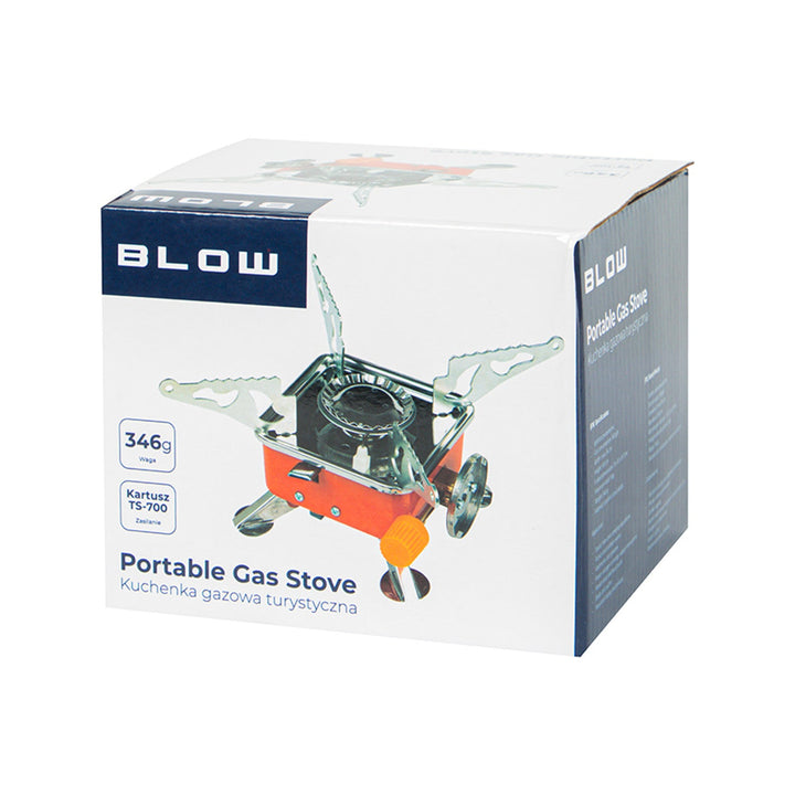 Мини газова туристическа печка Blow, 2800 W, захранвана с патрон, 53-138