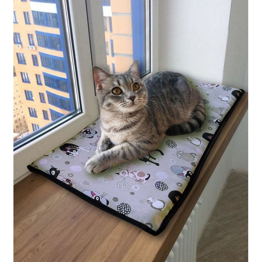 Възглавница за котки за перваза на прозореца 25x55cm Bertoni CATNIP модел
