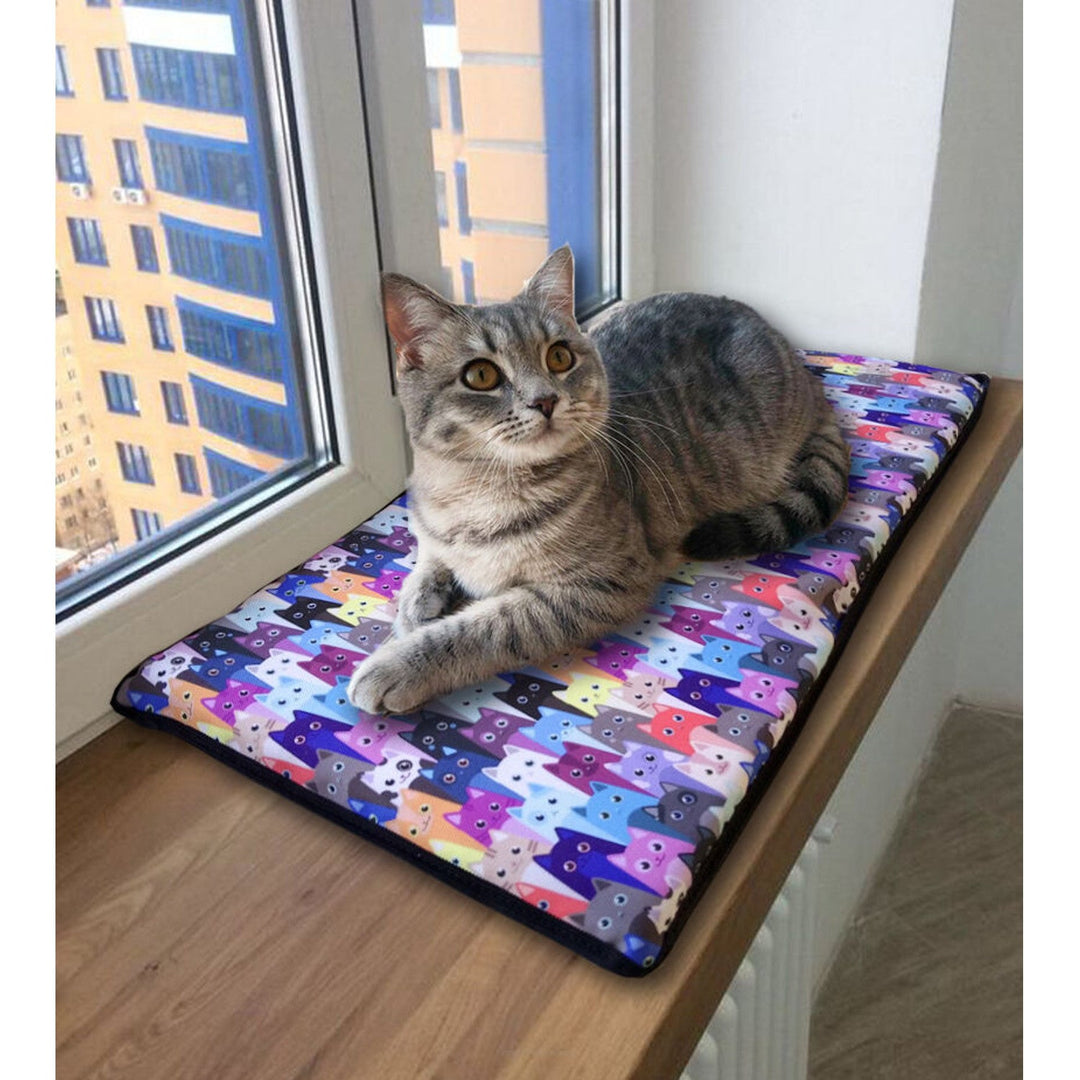 Възглавница за котки за перваза на прозореца 25x55cm Bertoni MEOW модел