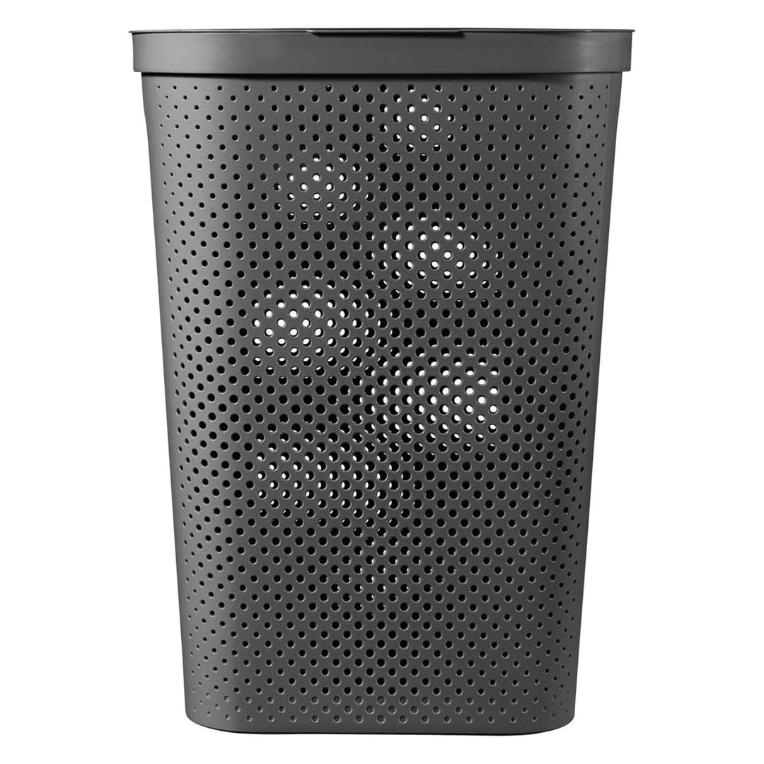 Curver Infinity Recycled 60L тъмно сив кош за пране