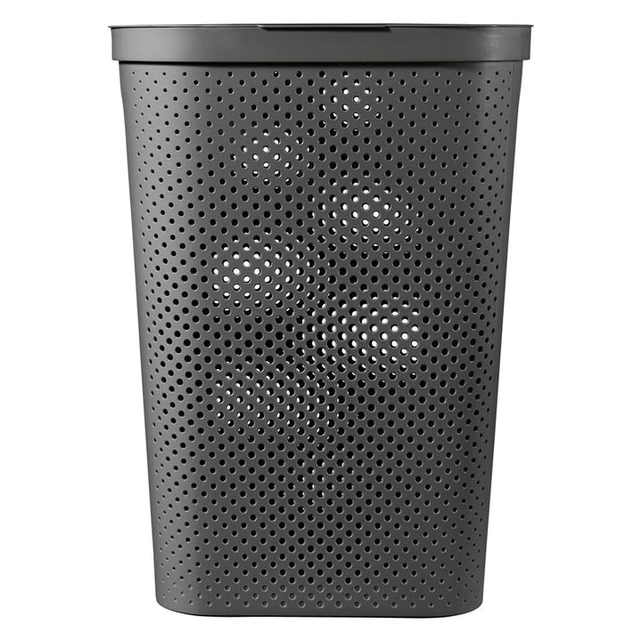 Curver Infinity Recycled 60L тъмно сив кош за пране