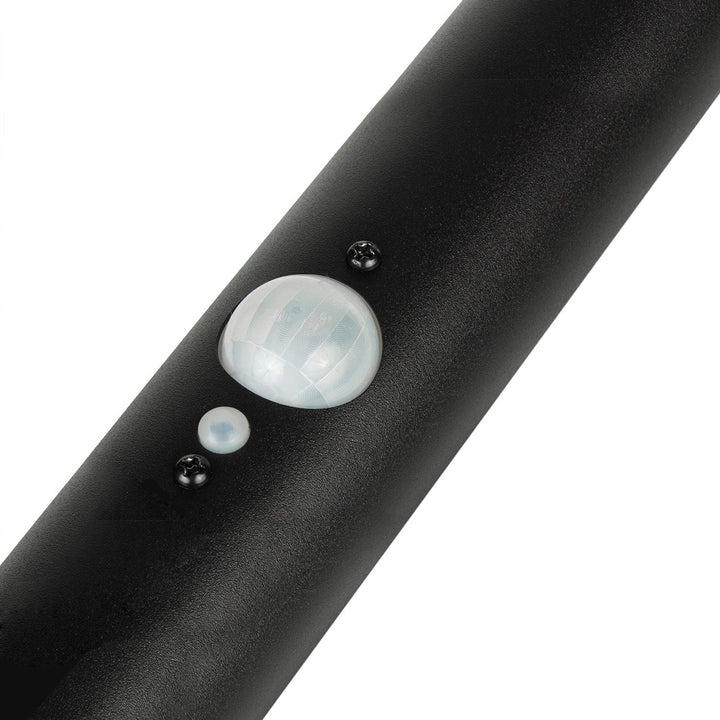 Слънчева LED лампа Maclean, със сензор, 3 режима, забиваща се, Li-ion 18650, IP44, 3,7 V, 1200 mAh, черна, MCE465 B, 6 броя
