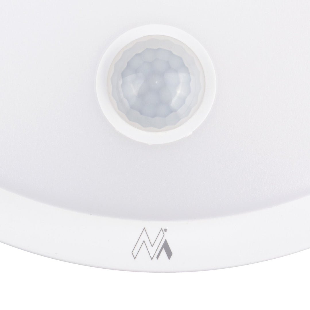 LED лампа Maclean с датчик за движение, PIR сензор, бял цвят, 10W, IP65, 1000lm, неутрален цвят, MCE525 W