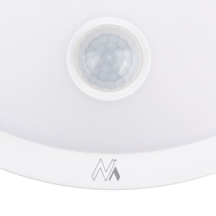LED лампа Maclean с датчик за движение, PIR сензор, бял цвят, 10W, IP65, 1000lm, неутрален цвят, MCE525 W