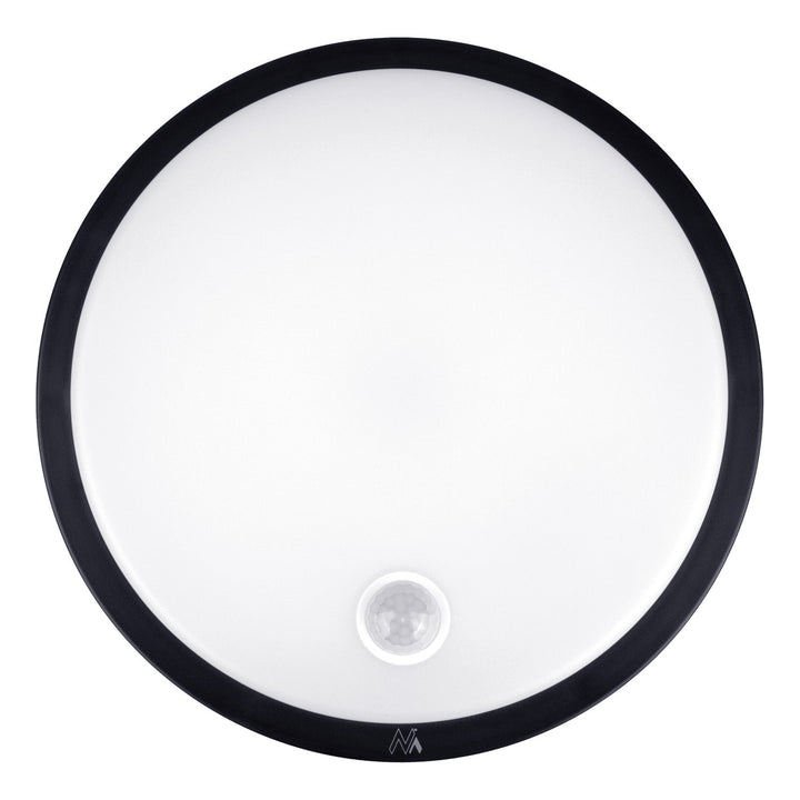 LED лампа Maclean с датчик за движение, PIR сензор, черна, 10W, IP65, 1000lm, неутрален цвят, MCE525 B