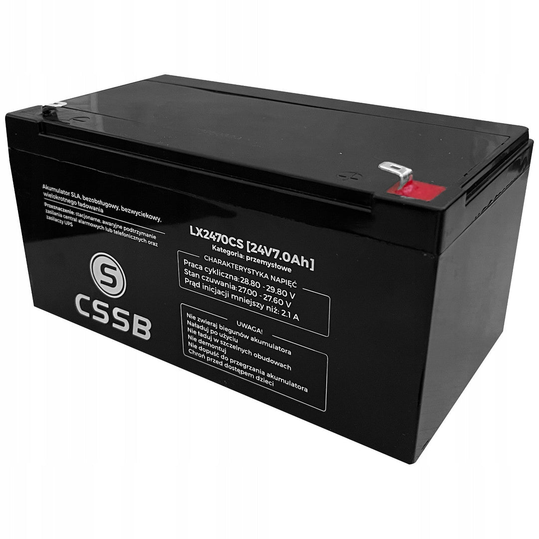 Lamex акумулатор, който не се нуждае от поддръжка, AGM SLA, 24V, 7Ah, LX2470