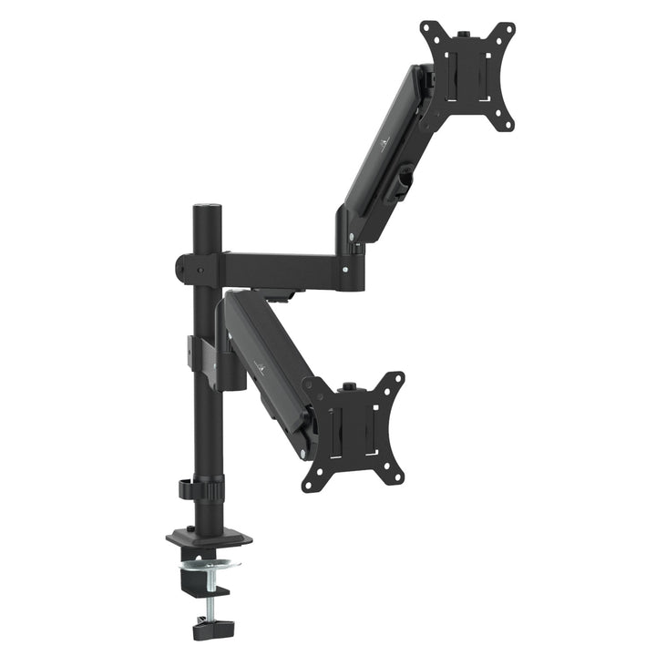 Маклин двойна стойка за монитор, газова пружина, 17"-32", 2-10 кг, черна, MC-136