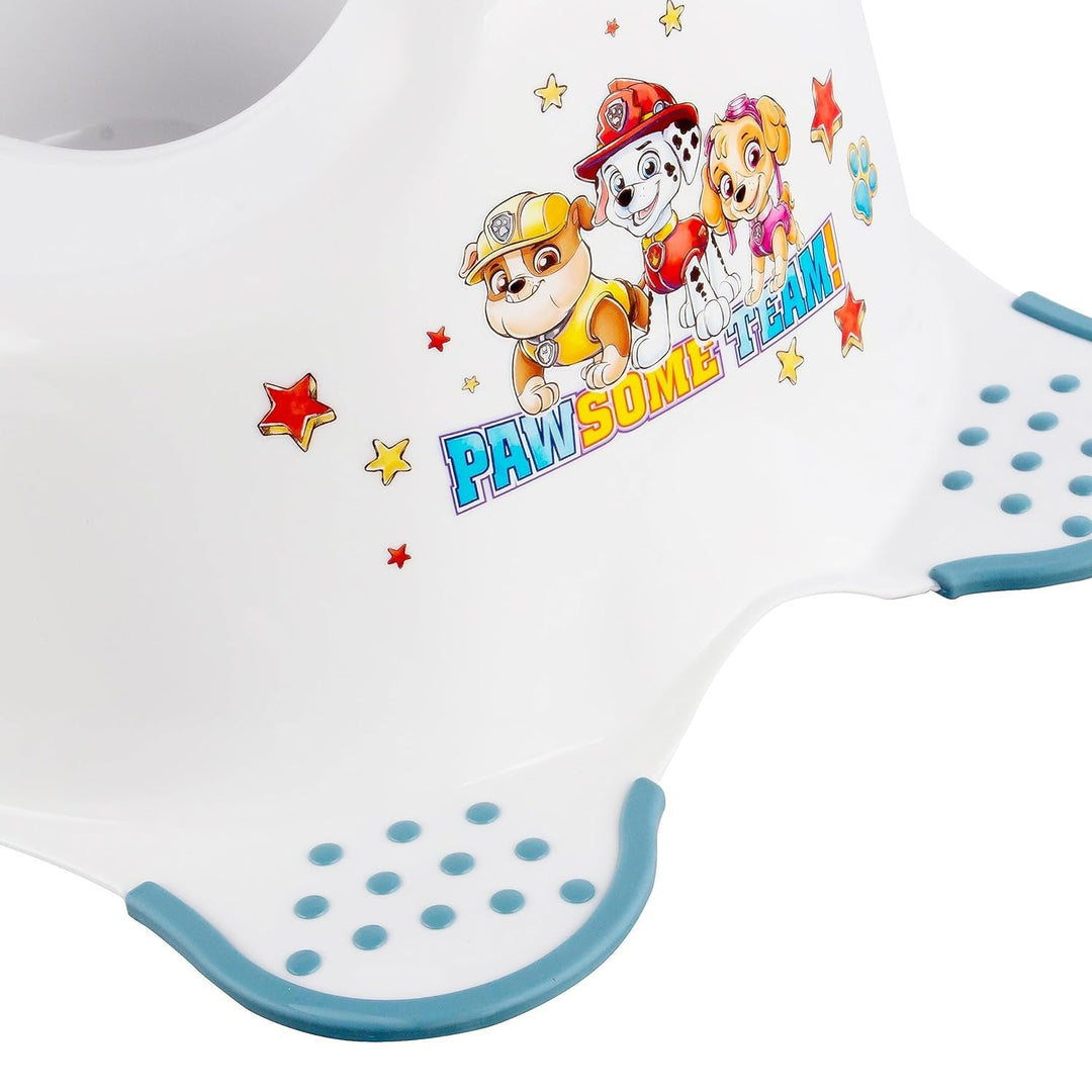 Psi Patrol противоплъзгащ капак за тоалетна чиния - Paw Patrol + Psi Patrol противоплъзгаща стъпка, макс. 120 кг, две стъпки + Psi Patrol противоплъзгаща гърне, макс. 15 кг