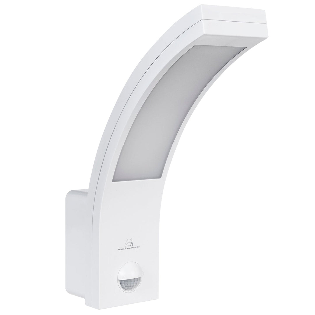 LED лампа Maclean с датчик за движение, PIR датчик за движение, бяла, 10W, IP54, 750lm, неутрално бял цвят (4000K) MCE244 W
