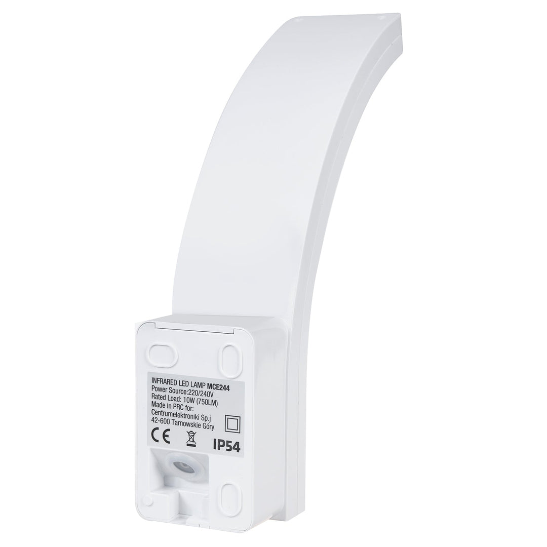 LED лампа Maclean с датчик за движение, PIR датчик за движение, бяла, 10W, IP54, 750lm, неутрално бял цвят (4000K) MCE244 W