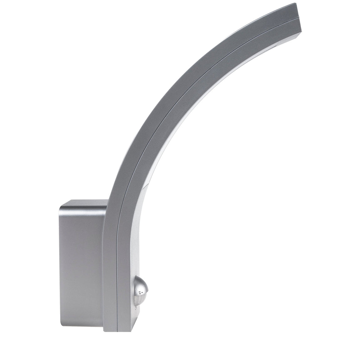 LED лампа Maclean с датчик за движение, PIR датчик за движение, сребрист цвят, 10W, IP54, 750lm, неутрално бял цвят (4000K) MCE244 S, 2 броя