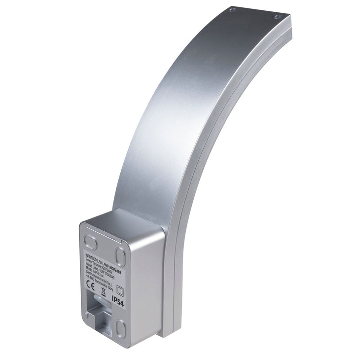 LED лампа Maclean с датчик за движение, PIR датчик за движение, сребрист цвят, 10W, IP54, 750lm, неутрално бял цвят (4000K) MCE244 S, 2 броя