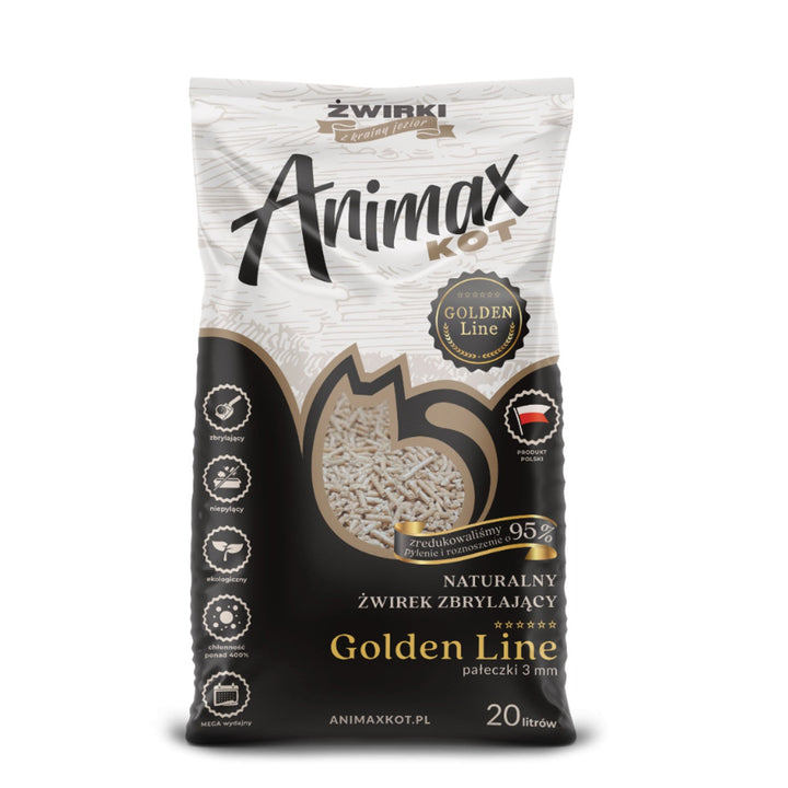 Свързваща се постелка, Animax Golden line 3 mm, малки гранули, 20-литров чувал