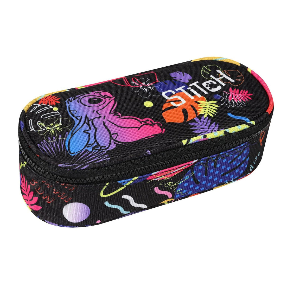 CoolPack Campus Disney Stitch овална училищна калъфка за моливи F062886