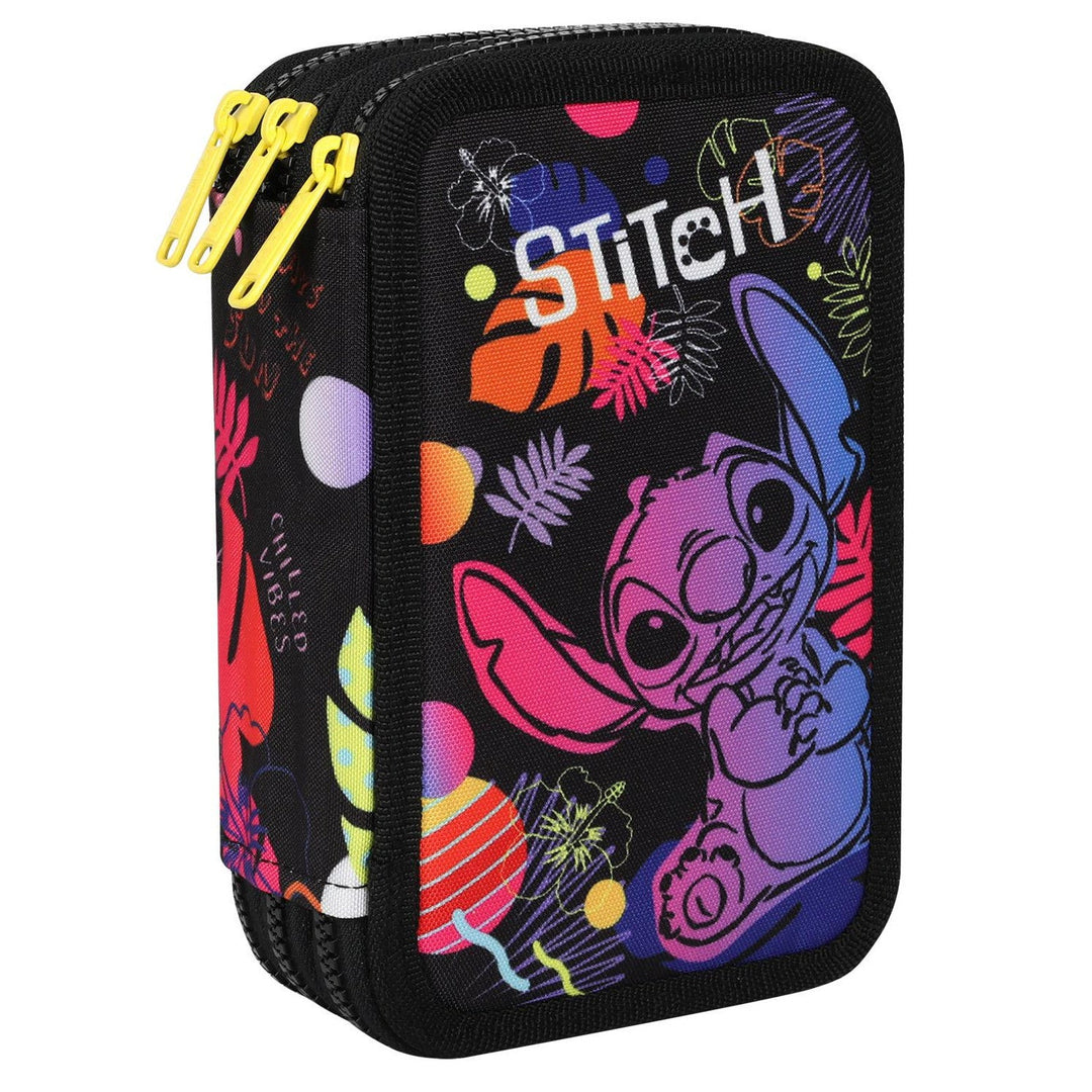 CoolPack три отделения калъф за моливи с аксесоари JUMPER 3 STITCH