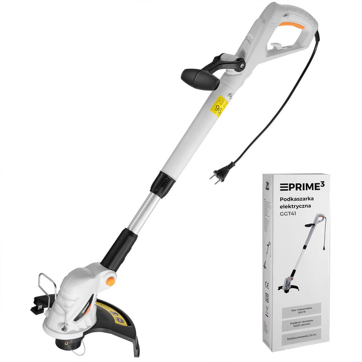 Електрическа косачка Prime3, 500 W, диаметър на режещата линия 25 cm, 12 000 об./мин, GGT41