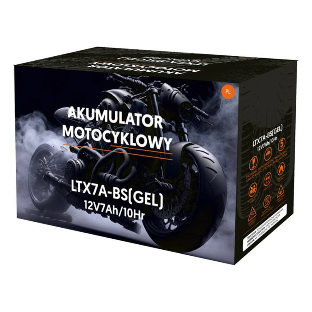 Lamex гелова батерия, мотоциклет, 12V, 7Ah, LTX7A-BS