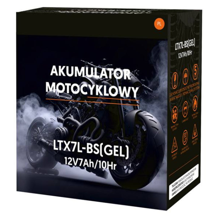 Lamex гелова батерия, мотоциклет, 12V, 7Ah, LTX7L-BS