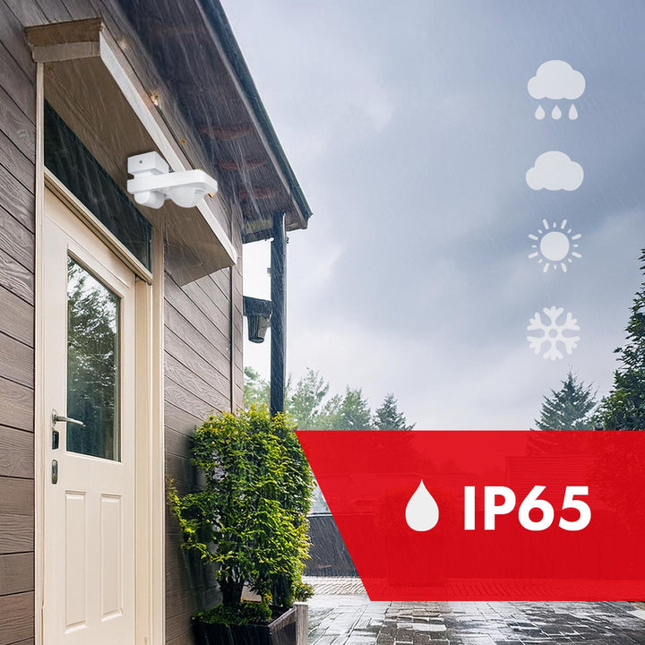 Maclean PIR датчик за движение, инфрачервен, IP65, макс. 2000 W, MCE243, 2 броя
