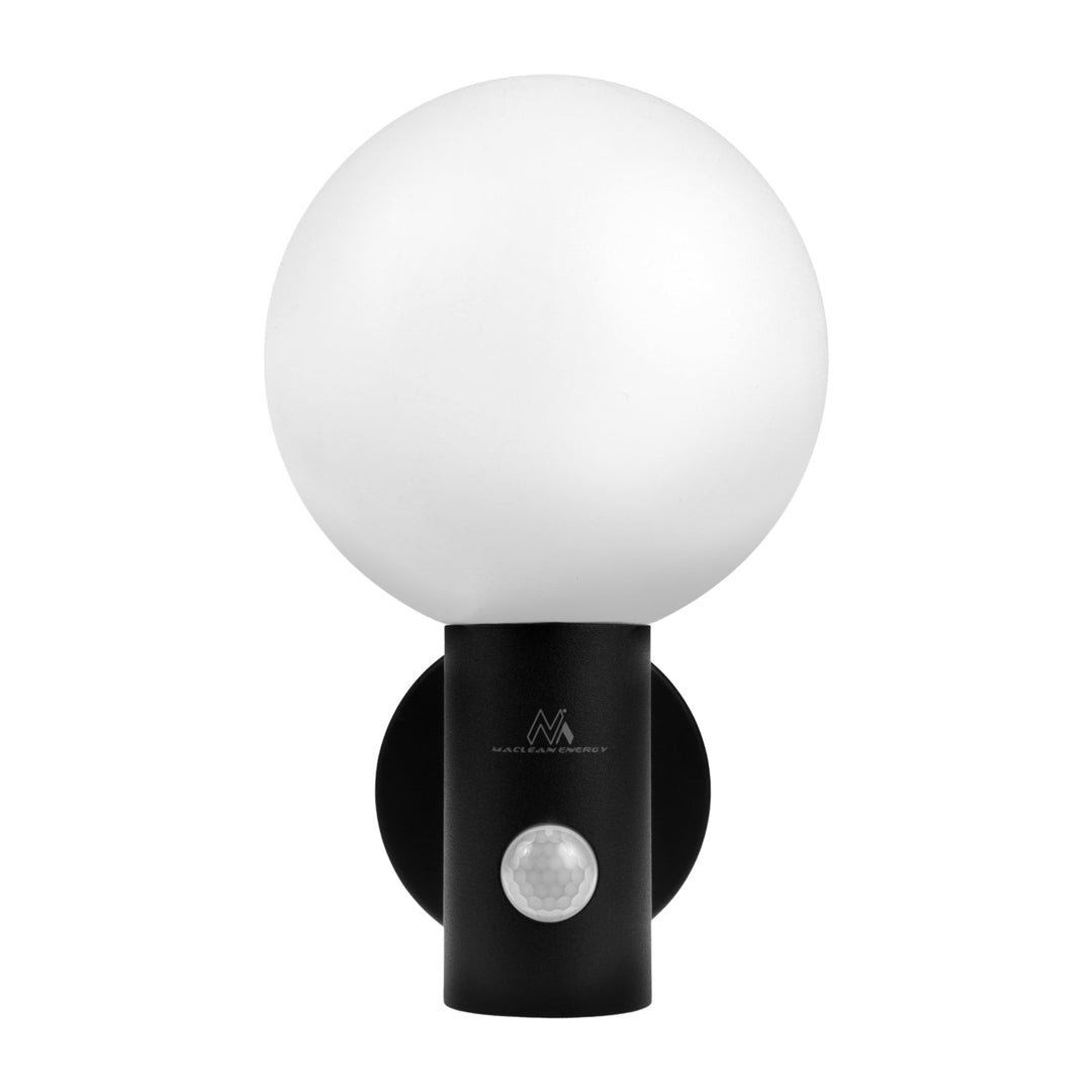 LED лампа Maclean с датчик за движение, PIR датчик за движение, черна, 15W, IP65, 1600lm, неутрално бял цвят (4000K) MCE515 B, 2 броя
