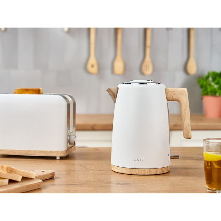 Електрическа кана Lafe, 2200 W, капацитет 1,7 л, бяла, Scandi
