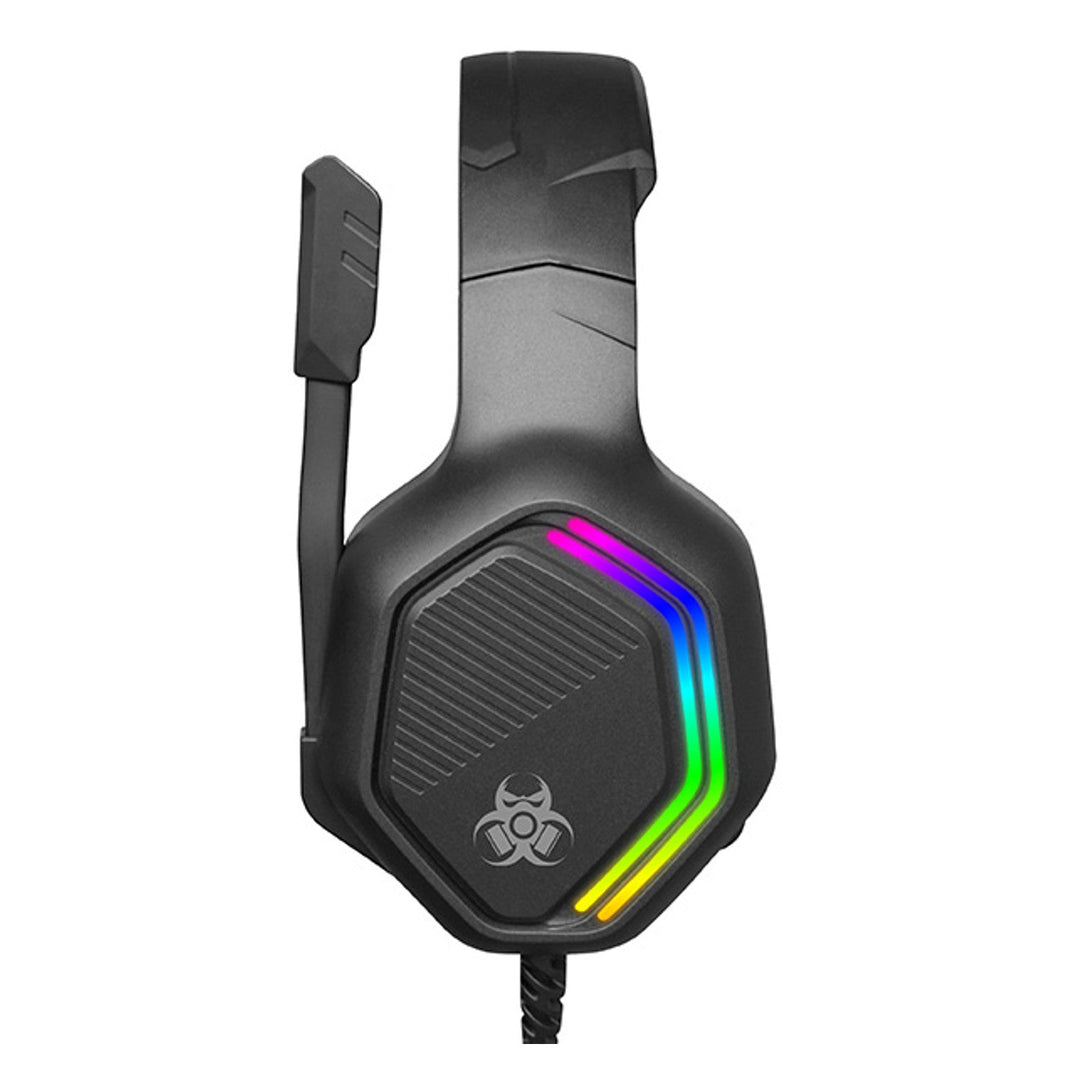 Геймърски слушалки Tracer, RGB подсветка, сгъваем микрофон, Gamezone GZ X3