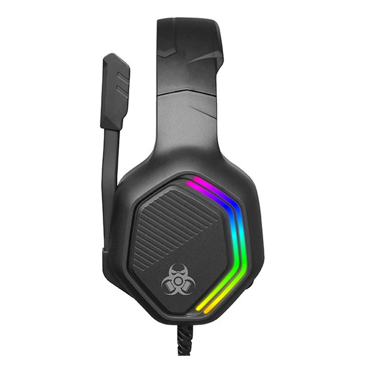Геймърски слушалки Tracer, RGB подсветка, сгъваем микрофон, Gamezone GZ X3