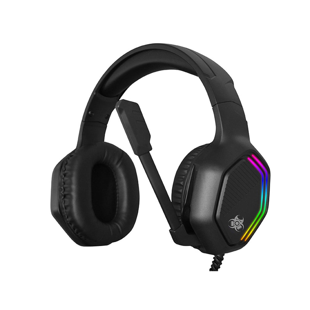 Геймърски слушалки Tracer, RGB подсветка, сгъваем микрофон, Gamezone GZ X3