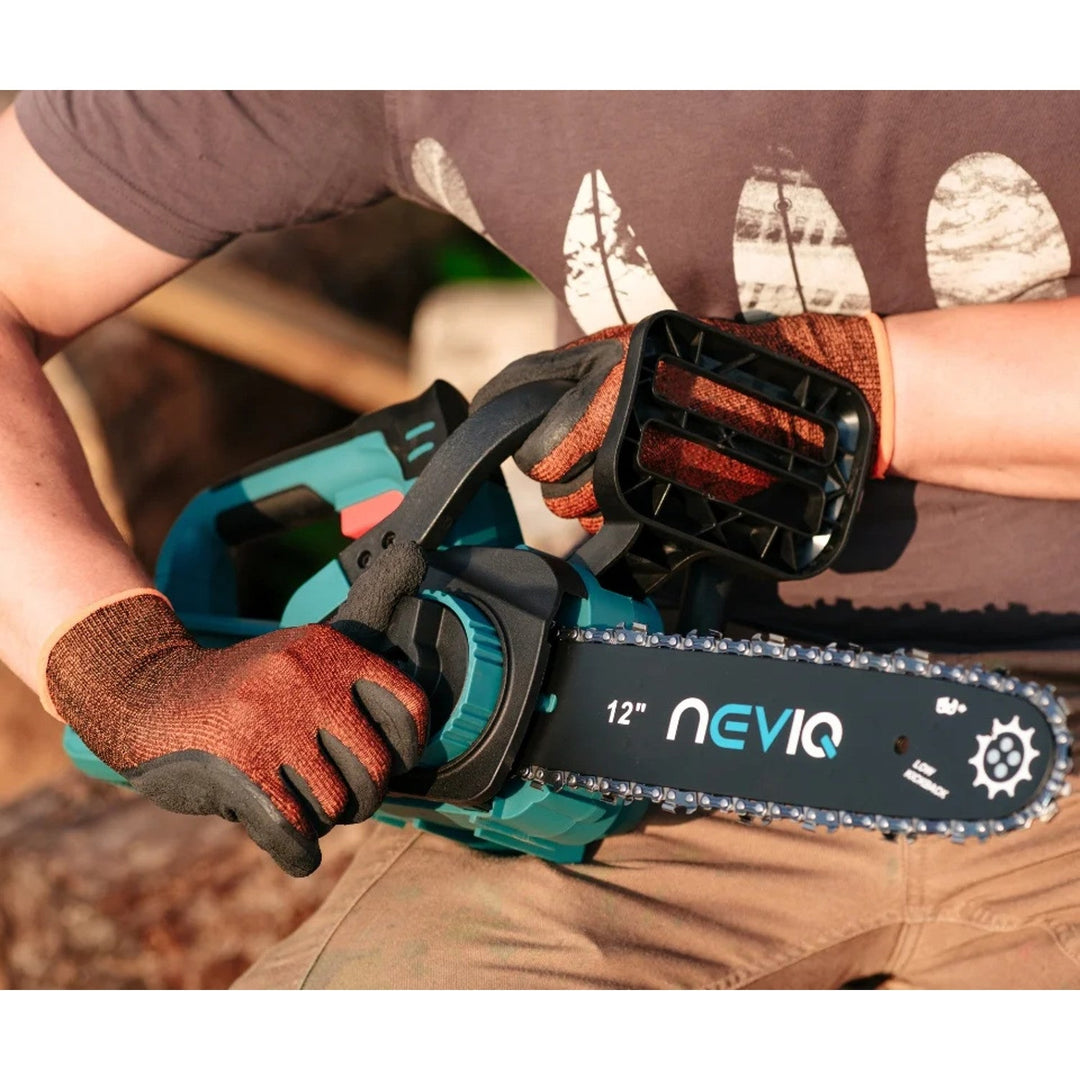 Акумулаторна верижна трион NEVIQ, 12-инчов водач, 1000 W, безчетков мотор, L12302