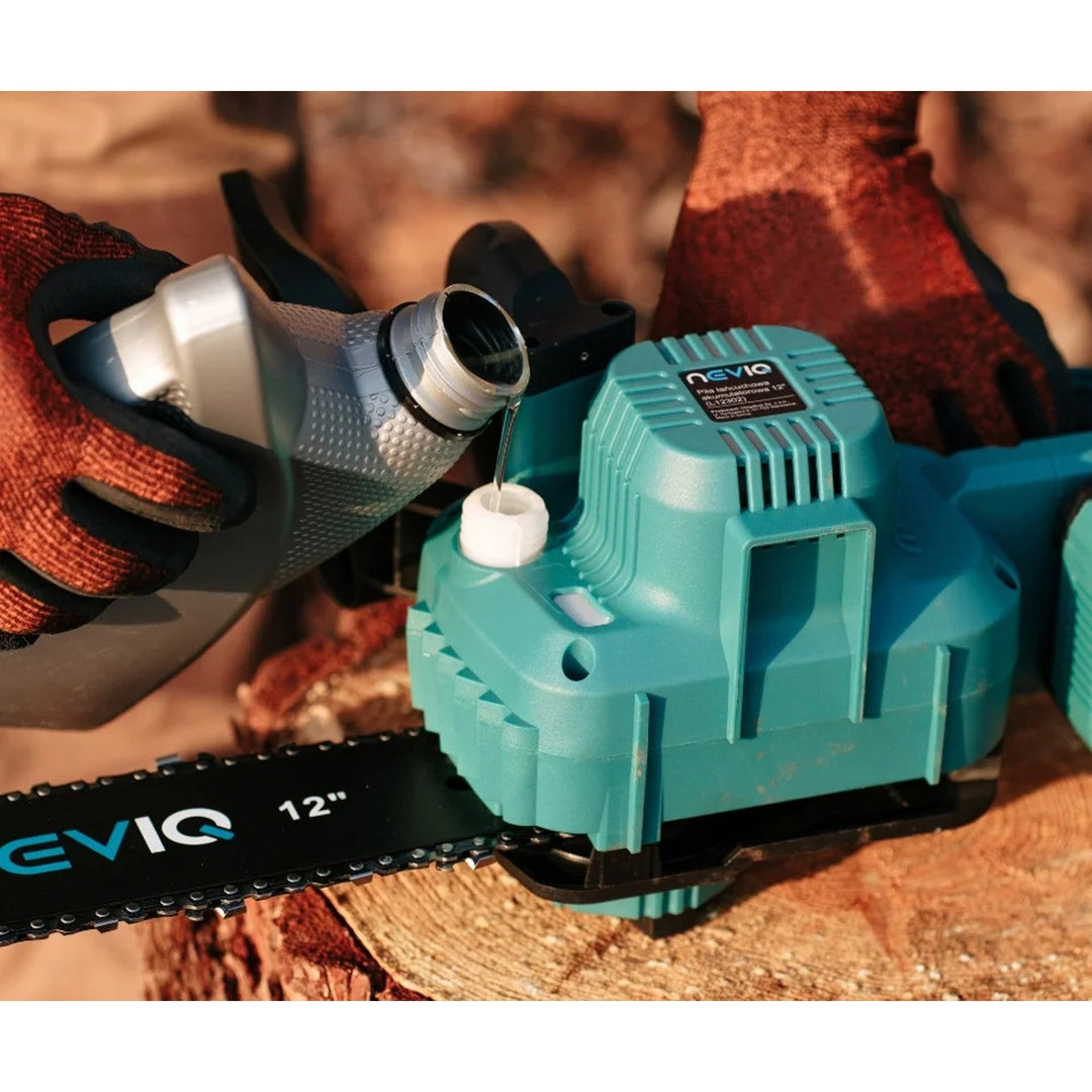Акумулаторна верижна трион NEVIQ, 12-инчов водач, 1000 W, безчетков мотор, L12302