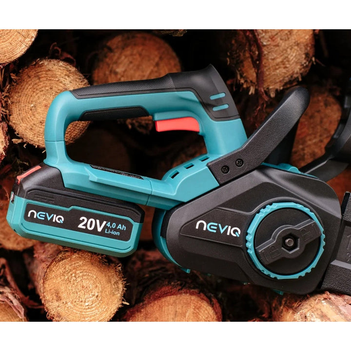 Акумулаторна верижна трион NEVIQ, 12-инчов водач, 1000 W, безчетков мотор, L12302