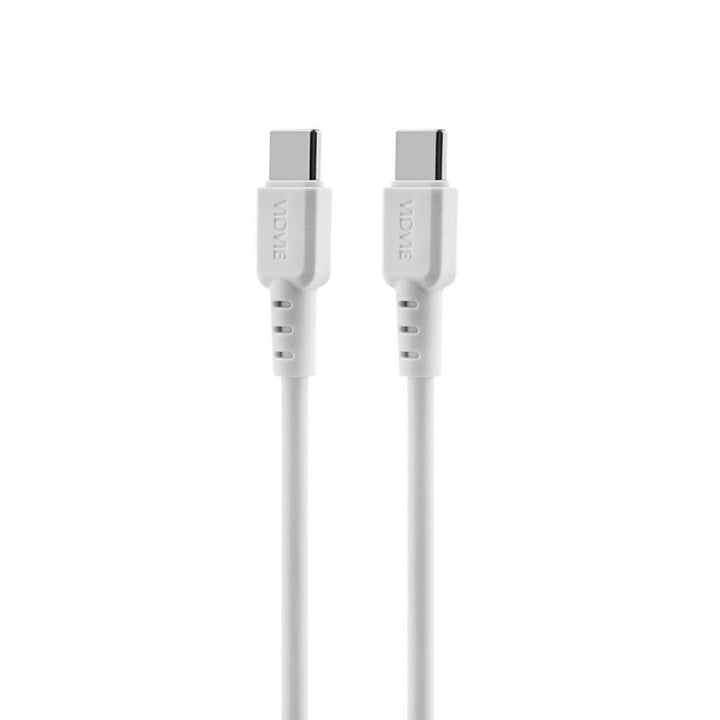 VIDVIE зарядно устройство за мрежа, 3A, 65W, 2x USB-C, 1x USB, кабел USB-C/USB-C, PLE262