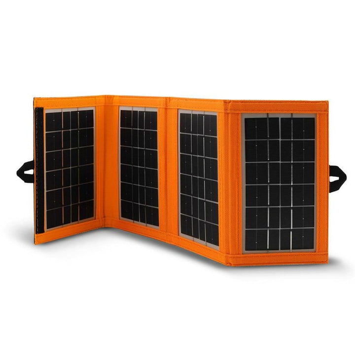 Слънчев панел, зарядно устройство, 6 W, 1 USB порт, черно и оранжево, A01