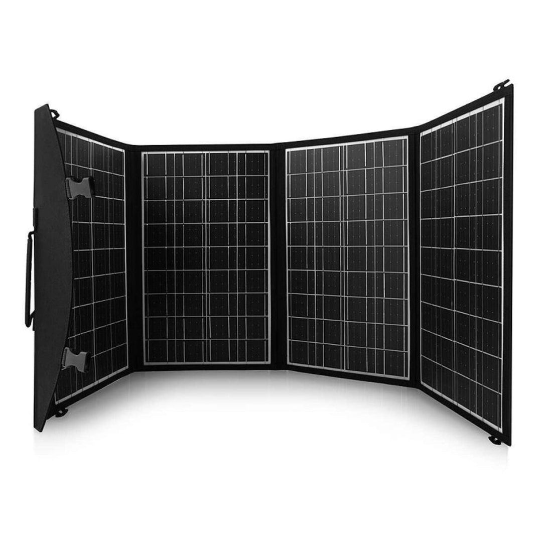 Слънчев панел, зарядно устройство, 60 W, 2 USB порта, черно и оранжево, A06