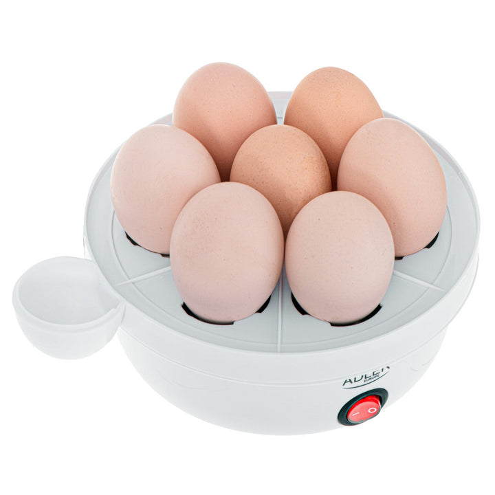 Автоматична машина за варене на яйца Adler, за 7 яйца, 450 W, бяла, AD 4459
