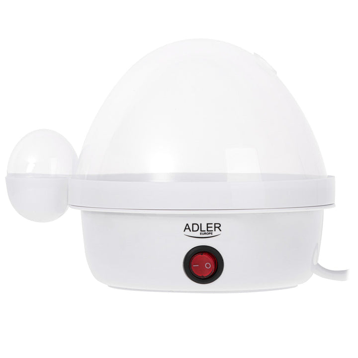 Автоматична машина за варене на яйца Adler, за 7 яйца, 450 W, бяла, AD 4459