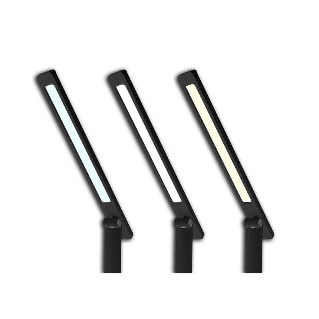 Настолна лампа LTC, 10 W LED, три температури на светлината, индуктивно зареждане, сензорен панел, LXL0099C