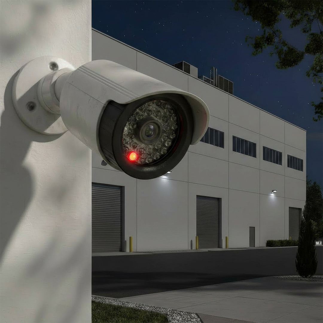 Комплект от две фалшиви тръбни камери, IR LED диоди, бели, 2xAA захранване (не е включено), ABS, IR1800 WT