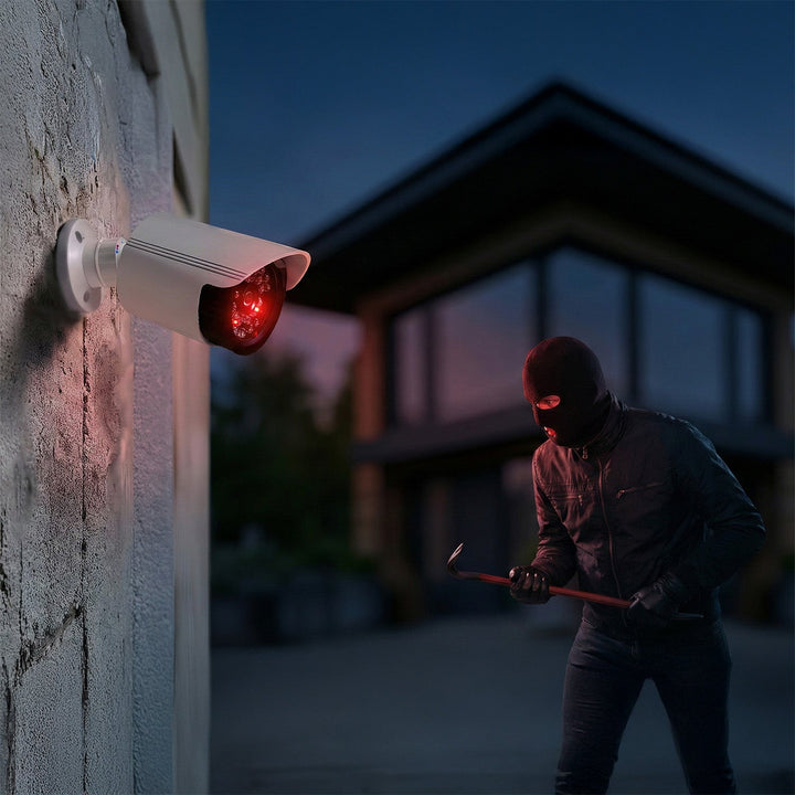Комплект от две фалшиви тръбни камери, IR LED диоди, бели, 2xAA захранване (не е включено), ABS, IR1800 WT