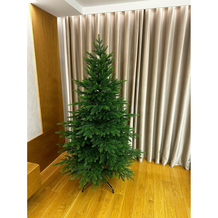 Изкуствена коледна елха, естествена кавказка ела, PVC + PE, височина 190 cm