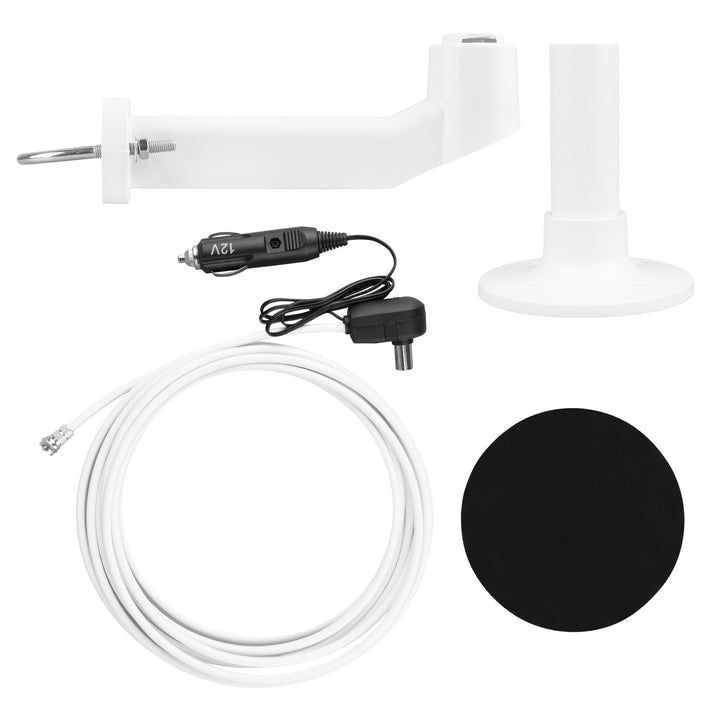 Maclean DVB-T/T2 HEVC всенасочена антена, активна, за кемпер, 12V, MCTV-103