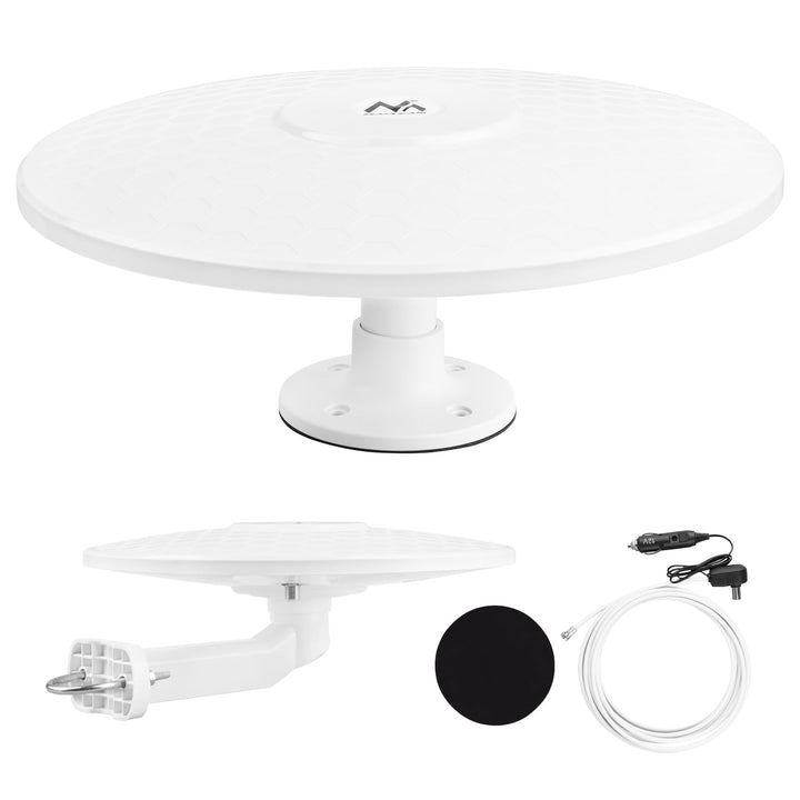 Maclean DVB-T/T2 HEVC всенасочена антена, активна, за кемпер, 12V, MCTV-103