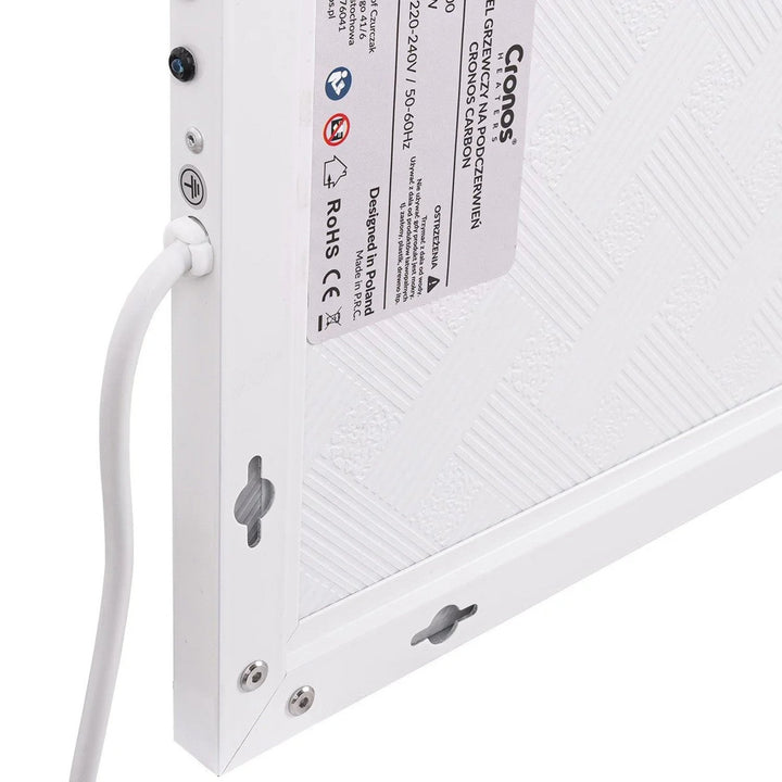 Инфрачервен нагревател Cronos, 800 W, матова повърхност, ултратънък, Carbon P800
