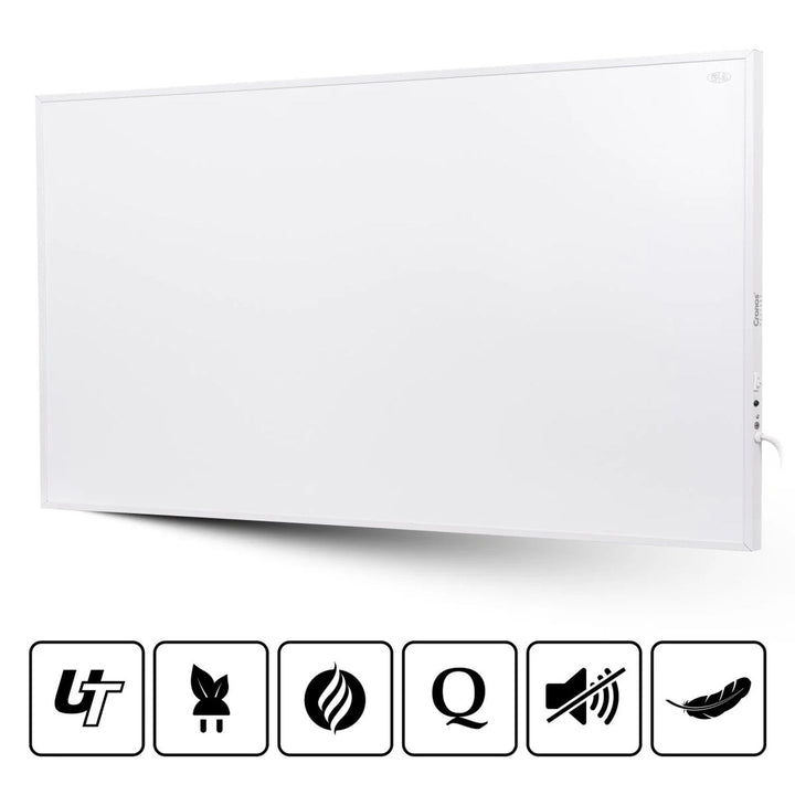 Инфрачервен нагревател Cronos, 1000 W, матова повърхност, ултратънък, Carbon P1000