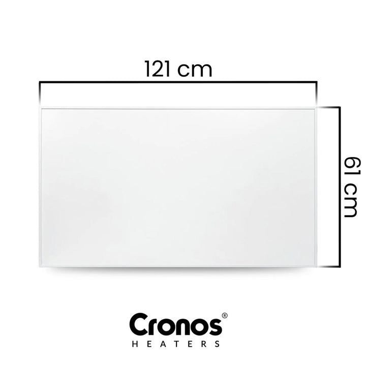 Инфрачервен нагревател Cronos, 700 W, дистанционно управление, матова повърхност, ултратънък, икономично отопление, Graphene PRO CGP-700TWP