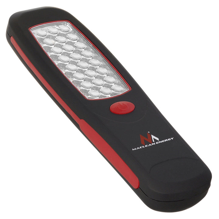 Maclean 24 LED лампа за работилница, магнит, кука, 3xAA, MCE03 + 3x Varta Industrial LR6/AA R-06 батерии